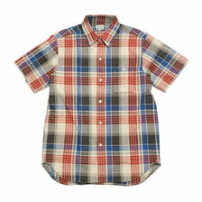 BURGUS PLUS S/S Indigo Check Regular Shirt HBP-331画像