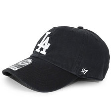 '47 Brand LOS ANGELES DODGERS CLEAN UP STRAPBACK CAP BLACK B-RGW12GWSNL-BKK画像