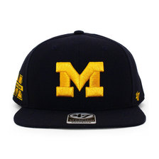 '47 Brand MICHIGAN WOLVERINES SURE-SHOT SNAPBACK NAVY C-SRS28WBP-NY画像