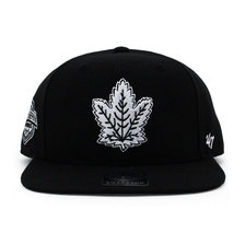 '47 Brand TORONTO MAPLE LEAFS SURE-SHOT SNAPBACK CAP BLACK H-SRS18WBP-BK画像