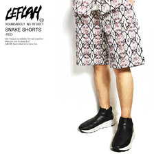 LEFLAH SNAKE SHORTS -RED-画像
