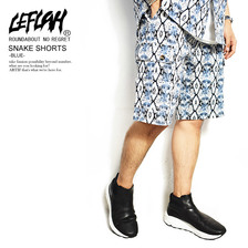 LEFLAH SNAKE SHORTS -BLUE-画像