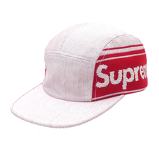 Supreme 19SS Raffia Woven Logo Camp Cap WHITE画像