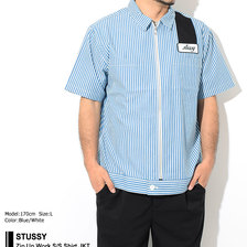 STUSSY Zip Up Work S/S Shirt JKT 1110029画像