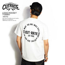 CUTRATE LOGO POCKET T-SHIRT -WHITE-画像