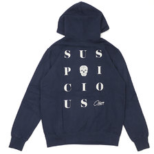 Suspicious Antwerp The Playground Hoodie NAVYxOFF WHITE画像