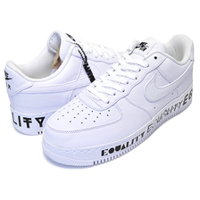 NIKE AIR FORCE 1 LOW CMFT EQUALITY white/white-black AQ2118-100画像