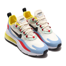NIKE W AIR MAX 270 REACT PHANTOM/BLACK-LIGHT BLUE-UNIVERSITY RED AT6174-002画像