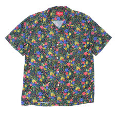 Supreme 19SS Mini Floral Rayon S/S Shirt BLACK画像