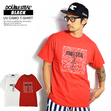 DOUBLE STEAL BLACK UV CAMO T-SHIRT 993-15206画像