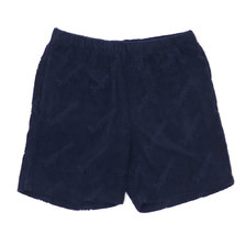 Supreme 19SS Terry Jacquard Logo Short NAVY画像