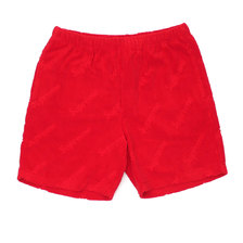 Supreme 19SS Terry Jacquard Logo Short RED画像