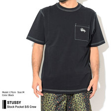 STUSSY Stock Pocket S/S Crew 1140146画像