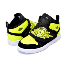 NIKE SKY JORDAN 1(TD) black/volt-white BQ7196-007画像