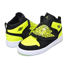 NIKE SKY JORDAN 1(PS) black/volt-white BQ7197-007画像