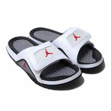 NIKE JORDAN HYDRO IV RETRO WHITE/FIRE RED-CEMENT GREY-BLACK 532225-116画像