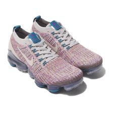 NIKE W AIR VAPORMAX FLYKNIT 3 DESERT SAND/DESERT SAND-VIVID PURPLE AJ6910-007画像