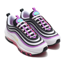 NIKE W AIR MAX 97 WHITE/DYNAMIC YELLOW-BRIGHT VIOLET 921733-106画像
