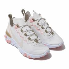 NIKE W REACT ELEMENT 55 PHANTOM/LT OREWOOD BRN-PARACHUTE BEIGE BQ2728-007画像