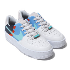 NIKE W AF1 SAGE LOW LX PLATINUM TINT/LIGHT AQUA-OBSIDIAN BV1976-002画像
