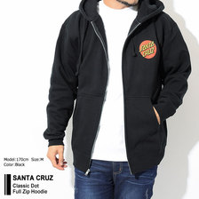 SANTA CRUZ Classic Dot Full Zip Hoodie 44251127画像