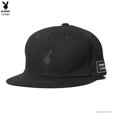 CRIMIE PLAYBOY BB CAP (BLACK&times;BLACK) CR01-01K3-HW72画像