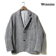 Workers Maple Leaf Jacket Wool Cotton Serge Grey画像