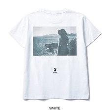 CRIMIE &times; PLAYBOY PLAYBOY CAR GIRL PHOTO T-SHIRT CR01-01K3-TE73画像