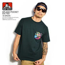 BEN DAVIS SPLASH POCKET S/S TEE -B.GREEN- C-9580068画像