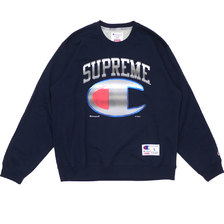 Supreme 19SS Champion Chrome Crewneck NAVY画像