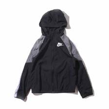 NIKE B NSW WOVEN TRACK SUIT BLACK/GUNSMOKE/WHITE/WHITE BV3700-010画像