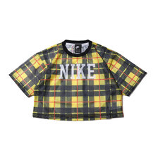 NIKE AS W NSW NSP TOP SS MESH AOP CHROME YELLOW/BLACK/WHITE BV2809-703画像
