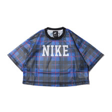 NIKE AS W NSW NSP TOP SS MESH AOP GAME ROYAL/BLACK/UNIVERSITY RED/WHITE BV2809-480画像