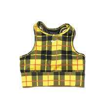 NIKE AS W NIKE EVERYTHING PLAID BRA CHROME YELLOW/BLACK/WHITE BV3912-703画像