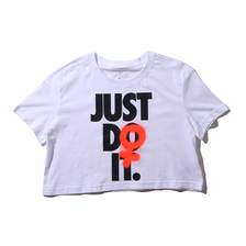 NIKE AS W NSW TEE REBEL CROP 2 WHITE BV7171-100画像