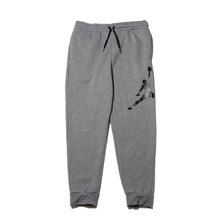 NIKE M J JUMPMAN LOGO FLC PANT CARBON HEATHER/BLACK BQ8646-091画像