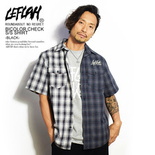 LEFLAH BICOLOR CHECK S/S SHIRT -BLACK- LEFSSH06-1906SSK画像