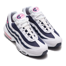 NIKE AIR MAX 95 WHITE/PINK BLAST-WHITE-MIDNIGHT NAVY CQ3644-161画像