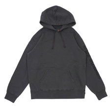 Supreme 19SS Overdyed Hooded Sweatshirt BLACK画像
