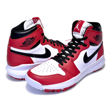 NIKE AIR JORDAN 1 GOLF white/black-varsity red 917717-100画像