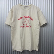Mixta basic print tee ss baby back ribs natural画像