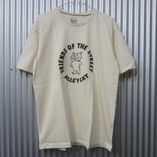 Mixta basic print tee ss alley cat natural画像
