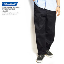 RADIALL CVS WORK PANTS - STRAIGHT FIT -BLACK- RAD-CVS-PT001画像