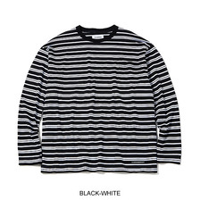 CHORD NUMBER EIGHT RANDOM BORDER WIDE LONG SLEEVE CH01-01K5-CL05画像