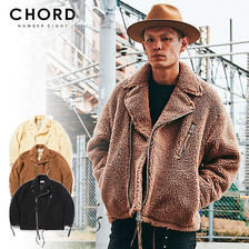CHORD NUMBER EIGHT OVERSIZED BOA RIDERS JACKET CH01-01K5-JK08画像