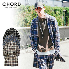 CHORD NUMBER EIGHT HERRINGBONE OMBRE CHECK GOWN CH01-01K5-SL02画像