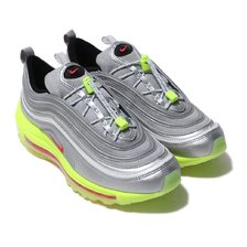 NIKE AIR MAX 97 RFT(GS) METALLIC SILVER/RED ORBIT-VOLT-BLACK BQ8437-002画像