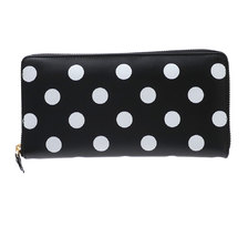 Wallet COMME des GARCONS POLKA DOTS PRINTED Long Wallet BLACK画像