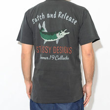 STUSSY Catch & Release Pigment Dyed S/S Tee 1904395画像