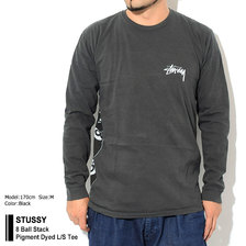 STUSSY 8 Ball Stack Pigment Dyed L/S Tee 1994407画像